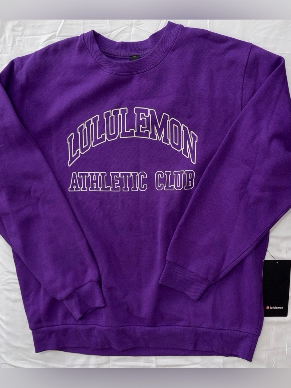 NWT LULULEMON MENS LARGE STEADY STATE CREW SWEATSHIRT*GRAPHIC PURPLE RETAIL $118 - Picture 7 of 15